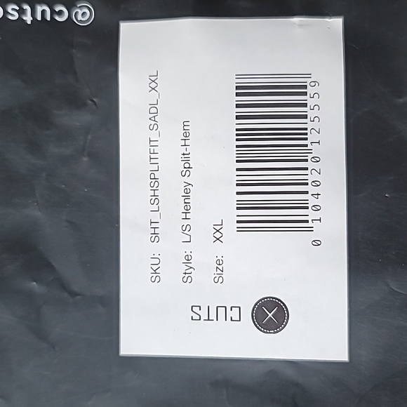 NWT* Cuts Clothing Henley Split-Hem, Size XXLarge, Color Saddle - Picture 13 of 13